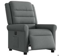 ""SALE 2026""Fauteuil inclinable - 135 degrés - 1 PLACE - Fauteuil de Relaxation - électrique Gris foncé Tissu 22.3 Kg 9646328