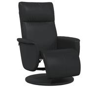 ""SALE 2026""Fauteuil inclinable - Dossier Réglable - 1 PLACE - Fauteuil de Relaxation - avec repose-pieds noir similicuir 21.85 Kg 28
