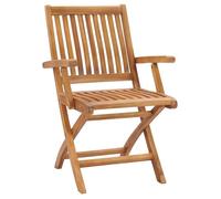 ""SALE 2026""Fauteuil patios, balcons, Multicolore - Chaises de jardin - KENNETH - pliables lot de 2 Bois de teck massif,56x58x88cm,56