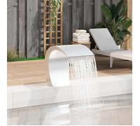 ""SALE 2026"" Fontaines/cascades Argent - Fontaine cascade de piscine Acier inoxydable 45x30x60cm PRO805575844