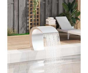 ""SALE 2026"" Fontaines/cascades Argent - Fontaine cascade de piscine Acier inoxydable 45x30x60cm PRO805575844