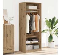 ""SALE 2026"" Garde-robe Brun - Garde-robe chêne artisanal 80x50x200cm - bois d'ingénierie PRO312512028