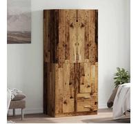 ""SALE 2026"" Garde-robe Brun - Garde-robe vieux bois 80x52x180cm - bois d'ingénierie PRO371884283
