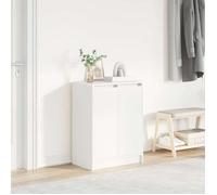 ""SALE 2026"" Meuble à chaussures Blanc - Armoire à chaussures blanc 57x34x76cm - bois d'ingénierie PRO963331808