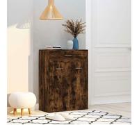 ""SALE 2026"" Meuble à chaussures Brun - Armoire à chaussures Chêne fumé 60x35x84cm - bois d'ingénierie PRO278248911