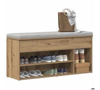 ""SALE 2026"" Meuble à chaussures Brun - Banc à chaussures chêne artisanal 102x30,5x45cm - bois ingénierie PRO593517526