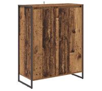 ""SALE 2026""meuble à chaussures industriel Marron - Cabinet à chaussures avec stockage Bois Ancien 79x36x100cm 29.29 Kg 181596