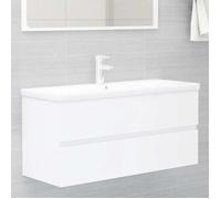 ""SALE 2026"" Meuble de lavabo de salle de bain Blanc - Armoire d'évier Blanc 100x38,5x45cm - bois d'ingénierie 1573081928914