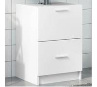 ""SALE 2026"" Meuble de lavabo de salle de bain Blanc - Armoire d'évier blanc 40x37x59cm - bois d'ingénierie PRO850533500
