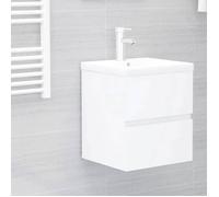 ""SALE 2026"" Meuble de lavabo de salle de bain Blanc - Armoire d'évier Blanc 41x38,5x45cm - Bois d’ingénierie PRO948904101