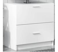 ""SALE 2026"" Meuble de lavabo de salle de bain Blanc - Armoire d'évier blanc 59x37x59cm - bois d'ingénierie PRO317764848