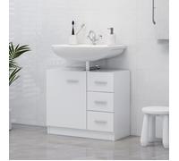 ""SALE 2026"" Meuble de lavabo de salle de bain Blanc - Armoire d'évier Blanc 63x30x54cm - bois d'ingénierie PRO245963628