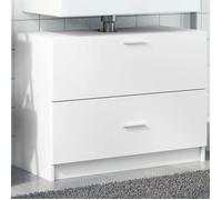 ""SALE 2026"" Meuble de lavabo de salle de bain Blanc - Armoire d'évier blanc 78x37x59cm - bois d'ingénierie PRO383247863