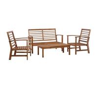 ""SALE 2026"" meuble d'extérieur arrière-cour, terrasse Brun - Salon de jardin 4 pcs Bois d'acacia solide PRO512035048