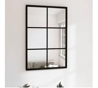 ""SALE 2026"" miroir mural magnifique Noir - Miroir mural noir 60x40cm métal PRO538501500