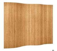 ""SALE 2026""Paravent Interieur,Cadre stable, Brun - Cloison de séparation Bambou naturel 250x165cm 6.35 Kg 542486