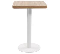 ""SALE 2026""Petite Table salle à manger/Mange Debout Brun - Table de bistro Marron clair 50x50cm MDF 14.6 Kg 683340