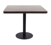 ""SALE 2026""Petite Table salle à manger/Mange Debout Brun - Table de bistro Marron foncé 80x80cm MDF 20 Kg 882501