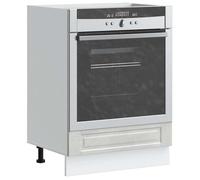 ""SALE 2026"" Placard suisine Gris - Armoire à four Porto gris béton bois d'ingénierie PRO315138442