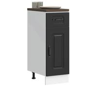 ""SALE 2026"" Placard suisine Noir - Armoire de cuisine Kalmar noir bois d'ingénierie PRO170115679
