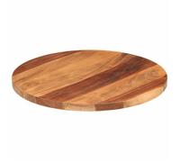 ""SALE 2026"" Plateau de table Brun - Dessus de table bois massif d'acacia rond 25-27 mm 50cm PRO387717772