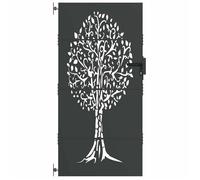 ""SALE 2026""portail de clôture/porte d'entrée pratique Noir - Porte de Jardin Noir 85 x 200 cm Acier peint par poudre 19.55 Kg8653654