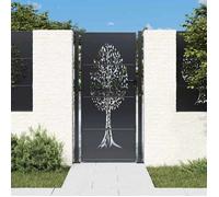 ""SALE 2026""Portail de jardin 100x175 cm Design Arbre - moderne-design - acier - anthracite - réglable - 110x180 cm 975nwv21b2384