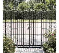 ""SALE 2026"" Portail de jardin Noir - Portail de jardin noir 121x8x150cm fer forgé PRO534654515