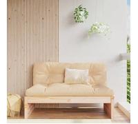 ""SALE 2026"" Siège DE JARDIN Brun - Canapé central de jardin 120x80cm - bois de pin massif PRO183127569