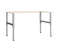 ""SALE 2026""Support de table finition résistante Gris - Cadres d'établi réglables 2 pcs Métal 85x(69-95 5)cm Gris 8 Kg 510496