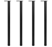 ""SALE 2026"" Support de table Noir - 4 pieds de table réglables en hauteur Noir 1100 mm PRO788841507