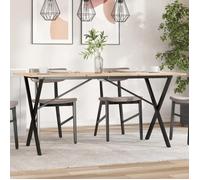 ""SALE 2026"" Support de table Noir - Pieds de table à manger cadre enx140x60x73cm acier PRO858813756