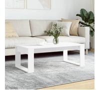 ""SALE 2026"" Table à café Blanche - Table basse Blanche 102x50x35cm - bois d'ingénierie PRO827582904
