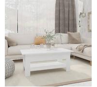""SALE 2026"" Table à café Blanche - Table basse Blanche 102x55x42cm - bois d'ingénierie PRO731812362