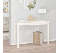 ""SALE 2026"" Table à café Blanche - Table console Blanche 110x40x75cm - bois massif de pin PRO826465290
