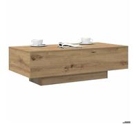 ""SALE 2026"" Table à café Brun - Table basse chêne artisanal 100x49,5x31cm - bois d'ingénierie PRO951355838