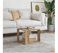""SALE 2026"" Table à café Brun - Table basse chêne artisanal 40x40x30cm - bois d'ingénierie PRO364653946