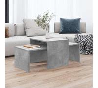 ""SALE 2026"" Table à café Gris - Ensemble de table basse Gris béton 100x48x40cm - bois ingénierie 5898481698598