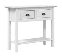 ""SALE 2026""Table console,Table d’Appoint de Salon - Cabinet salon BODO blanc 91x35x74cm - bois de pin massif 14.55 Kg 8021174