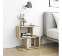 ""SALE 2026""Table de chevet - moderne-design - bois d'ingénierie - chêne sonoma - robuste - 50x30x51,5 cm 256cmq69u3688