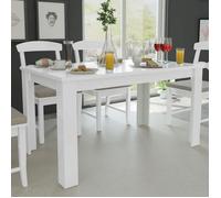 ""SALE 2026"" Table de cuisine style minimaliste Blanc - Table à manger 140x80x75cm blanc PRO449558319