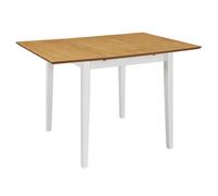 ""SALE 2026"" Table de cuisine style minimaliste Blanc - Table à manger extensible Blanc (80-120)x80x74cm MDF PRO141904821