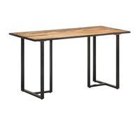""SALE 2026"" Table de cuisine style minimaliste Brun - Table de salle à manger 140cm - bois de manguier brut PRO389391872