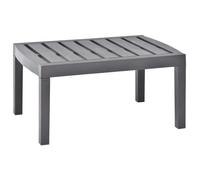 ""SALE 2026"" Table de jardin Gris - Table de jardin Moka 78x55x38cm Plastique PRO826975655