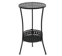 ""SALE 2026"" Table de jardin Noir - Table de bistro Noir 40x70cm Métal PRO509788122