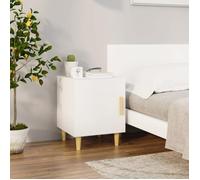 ""SALE 2026"" Table de nuit Blanc - Table de chevet Blanc Bois d'ingénierie PRO120746325