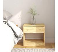 ""SALE 2026"" Table de nuit Brun - Table de chevet 40x31x40cm - bois de pin massif PRO540214282