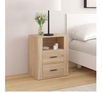 ""SALE 2026"" Table de nuit Brun - Table de chevet Chêne sonoma 50x36x60cm - bois d'ingénierie PRO877517099