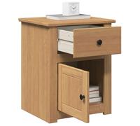 ""SALE 2026"" Table de nuit Brun - Table de chevet Panama 46x40x57cm - bois massif de pin PRO121369841
