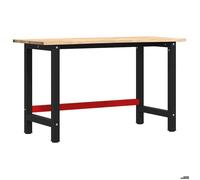 ""SALE 2026""Table de travail grande surface Brun - Établi 140x60x81,5 cm bois de chêne massif 25.65 Kg3617697